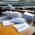 Hospital em Brasília com barreiras de quarentena deterioradas, expondo fragilidades na saúde pública no DF.