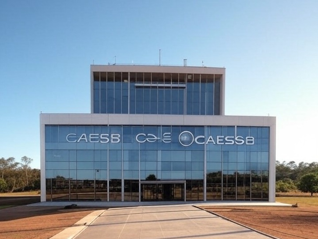 Edifício da Caesb em Brasília, representando divulgação de resultados provisórios de concurso público.