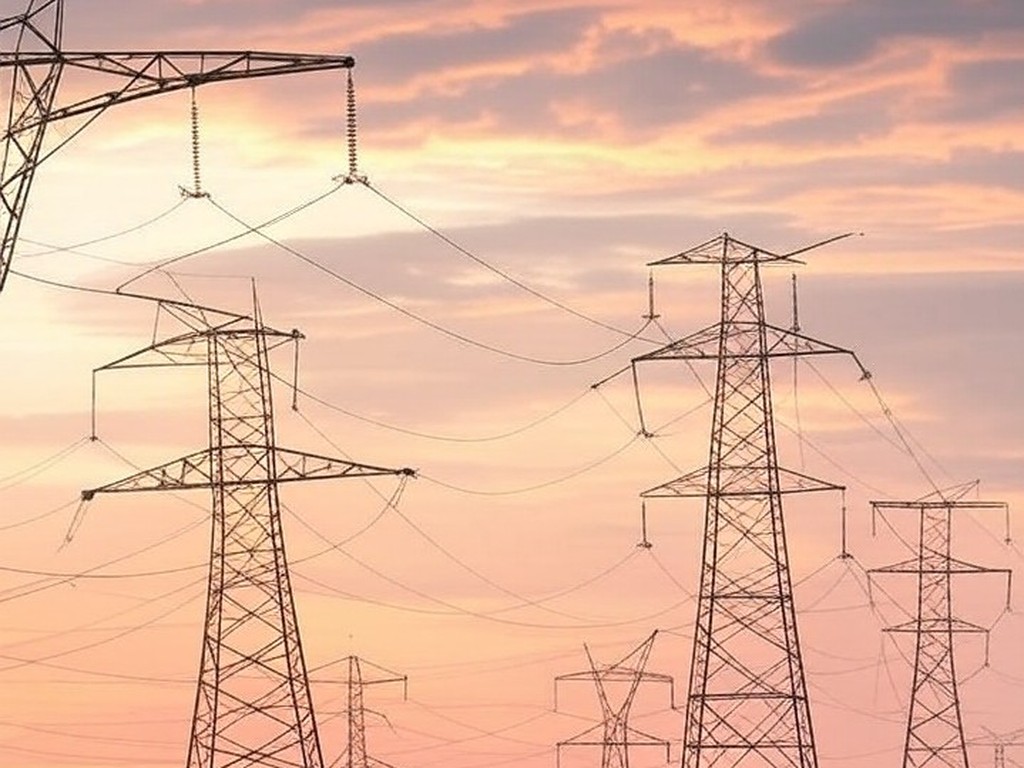 Torres de transmissão de energia em Brazlândia, ilustrando desligamentos programados no DF.