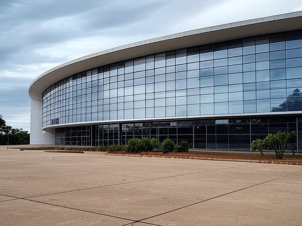 Edifício governamental em Brasília com portas fechadas, representando folga de aniversário para servidores e críticas sobre custos.