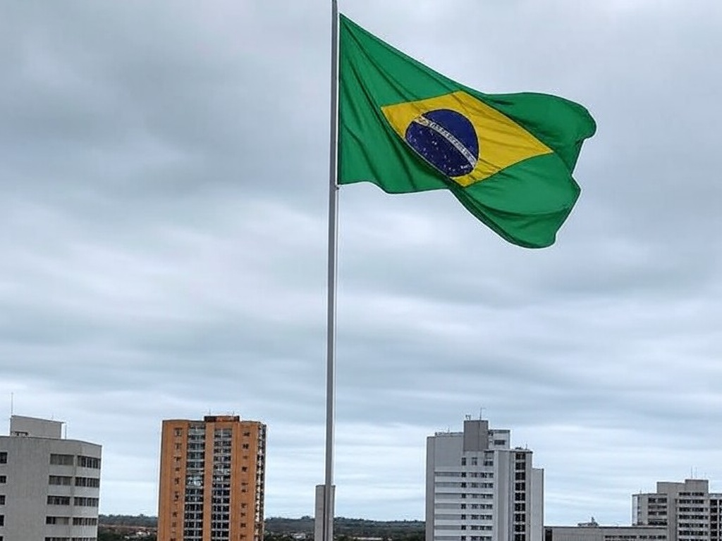 Cemitério europeu com caixão coberto pela bandeira brasileira, representando sepultamento de voluntário morto na Ucrânia.