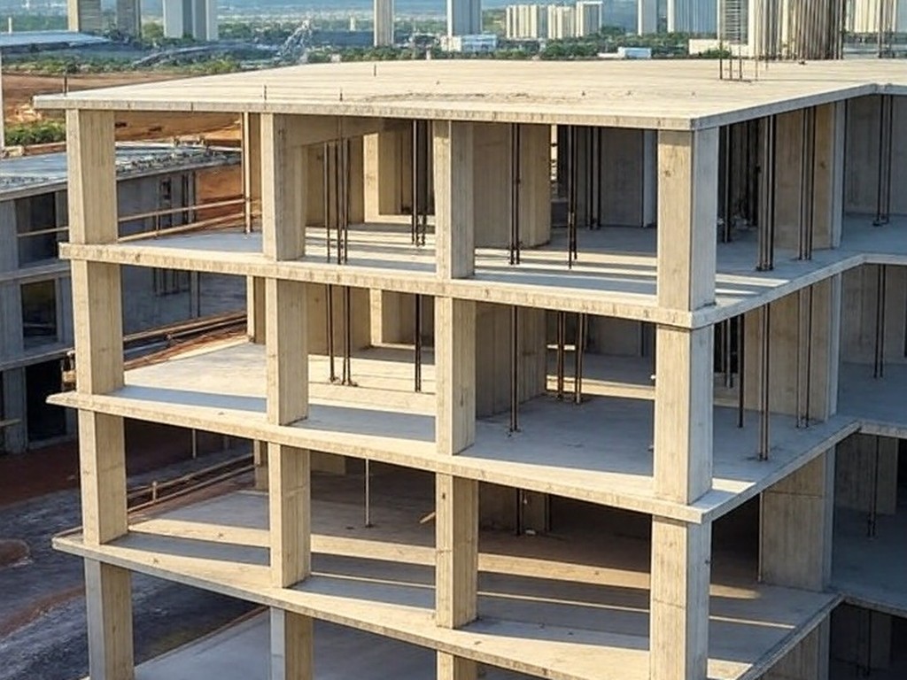 Obras da UPA Guará no DF avançando para concretagem da laje com investimento de R$ 17,2 milhões do GDF.