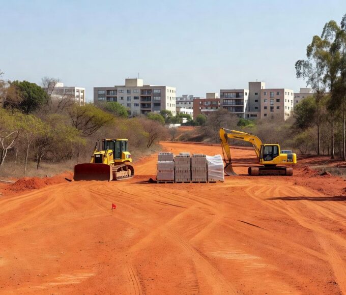 Terreno em Candangolândia preparado para construção de CAPSi, ampliando atendimento à saúde mental infanto-juvenil.