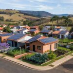 Vista de obras de infraestrutura no Riacho Fundo II, com investimentos do GDF para melhorar a qualidade de vida dos habitantes.