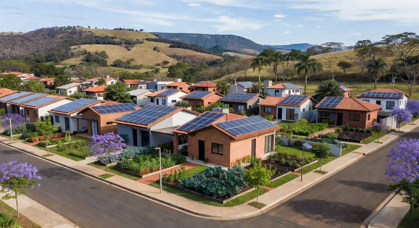 Vista de obras de infraestrutura no Riacho Fundo II, com investimentos do GDF para melhorar a qualidade de vida dos habitantes.