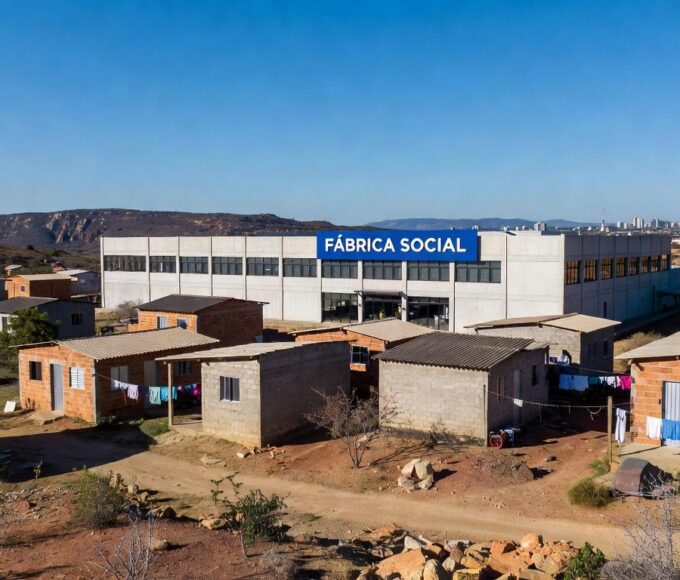 Edifício da Fábrica Social inaugurado no Sol Nascente, Brasília, oferecendo vagas para vulneráveis.