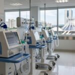 Hospital em Brasília com equipamentos de cuidados respiratórios, representando excelência no DF.