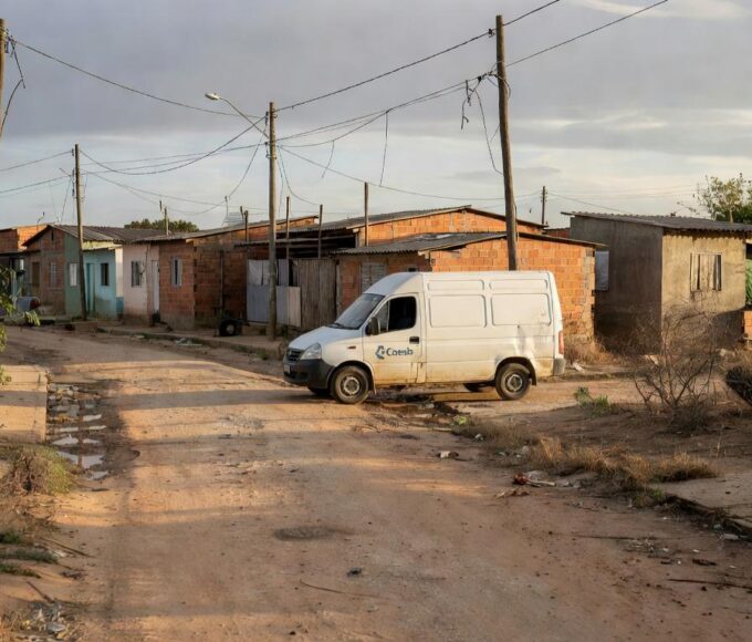 Vans de atendimento da Caesb em periferias do DF para reduzir filas