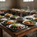 Restaurante comunitário com refeições servidas em Brasília
