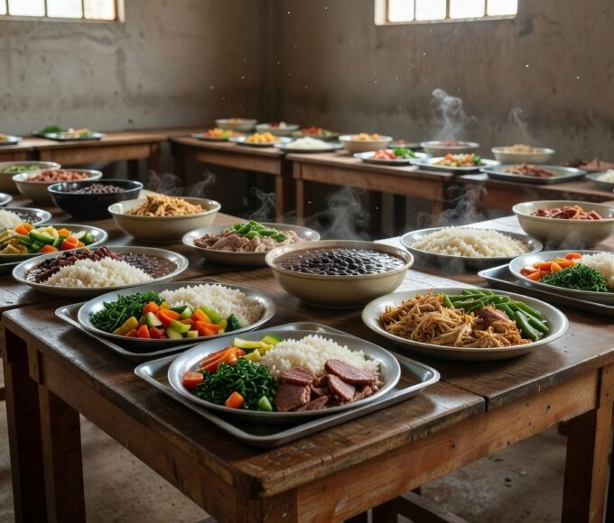 Restaurante comunitário com refeições servidas em Brasília