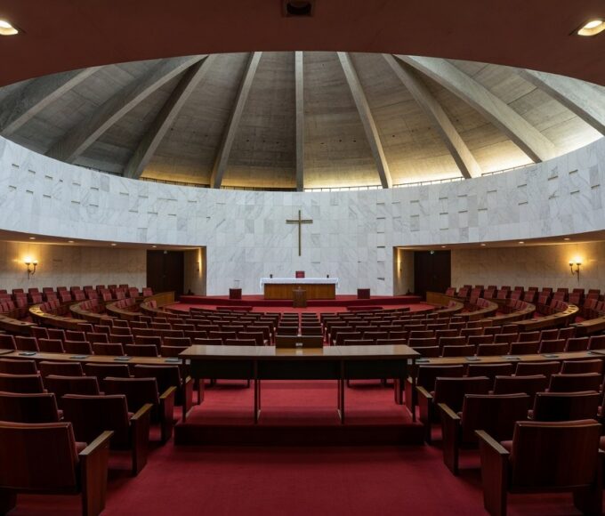 Plenário da Câmara Legislativa do DF com homenagem religiosa durante sessão solene