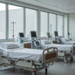 Interior de UPA em Brasília com equipamentos médicos para problemas respiratórios