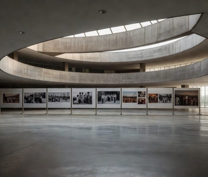 Exposição sobre os 35 anos da CLDF no prédio da Câmara Legislativa em Brasília