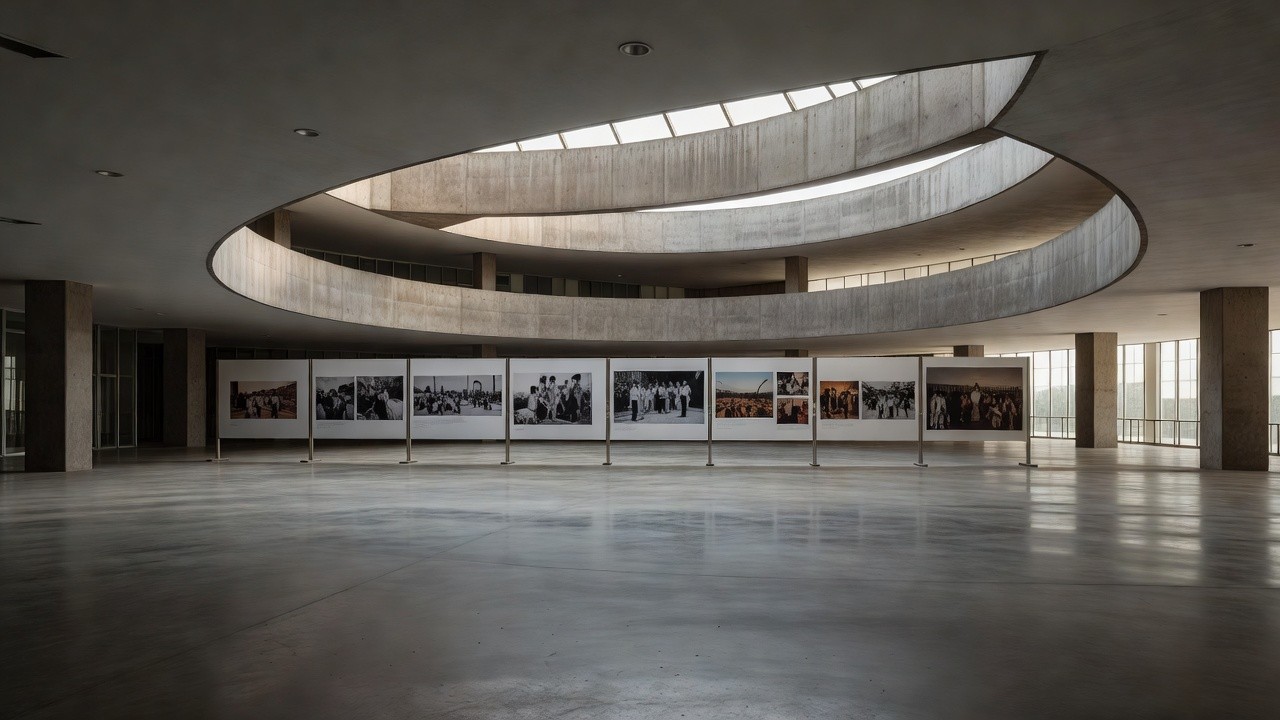 Exposição sobre os 35 anos da CLDF no prédio da Câmara Legislativa em Brasília