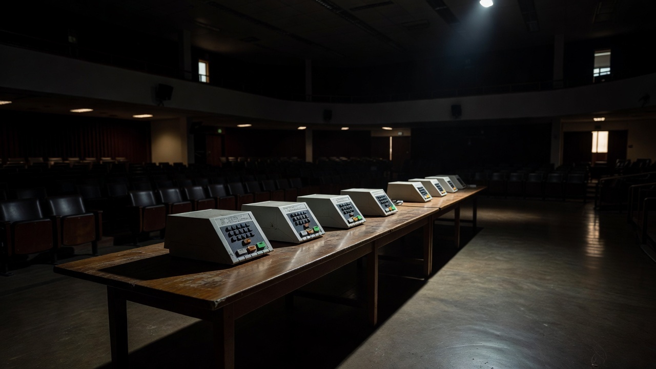 Plenário vazio da CLDF com mesa de debates durante seminário sobre paridade de gênero