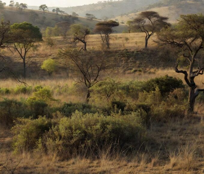 Paisagem do Cerrado no DF com vegetação nativa em unidade de conservação