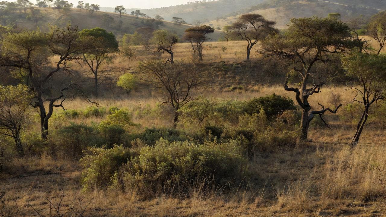 Paisagem do Cerrado no DF com vegetação nativa em unidade de conservação