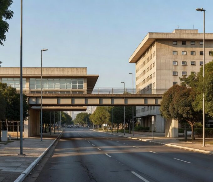 Obras de faixas elevadas atrasadas em frente a escola e hospital no DF
