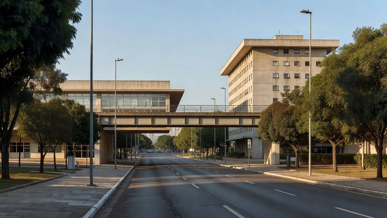 Obras de faixas elevadas atrasadas em frente a escola e hospital no DF