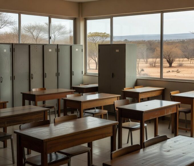 Escola pública no DF representando lei de aposentadoria de professores das CREs