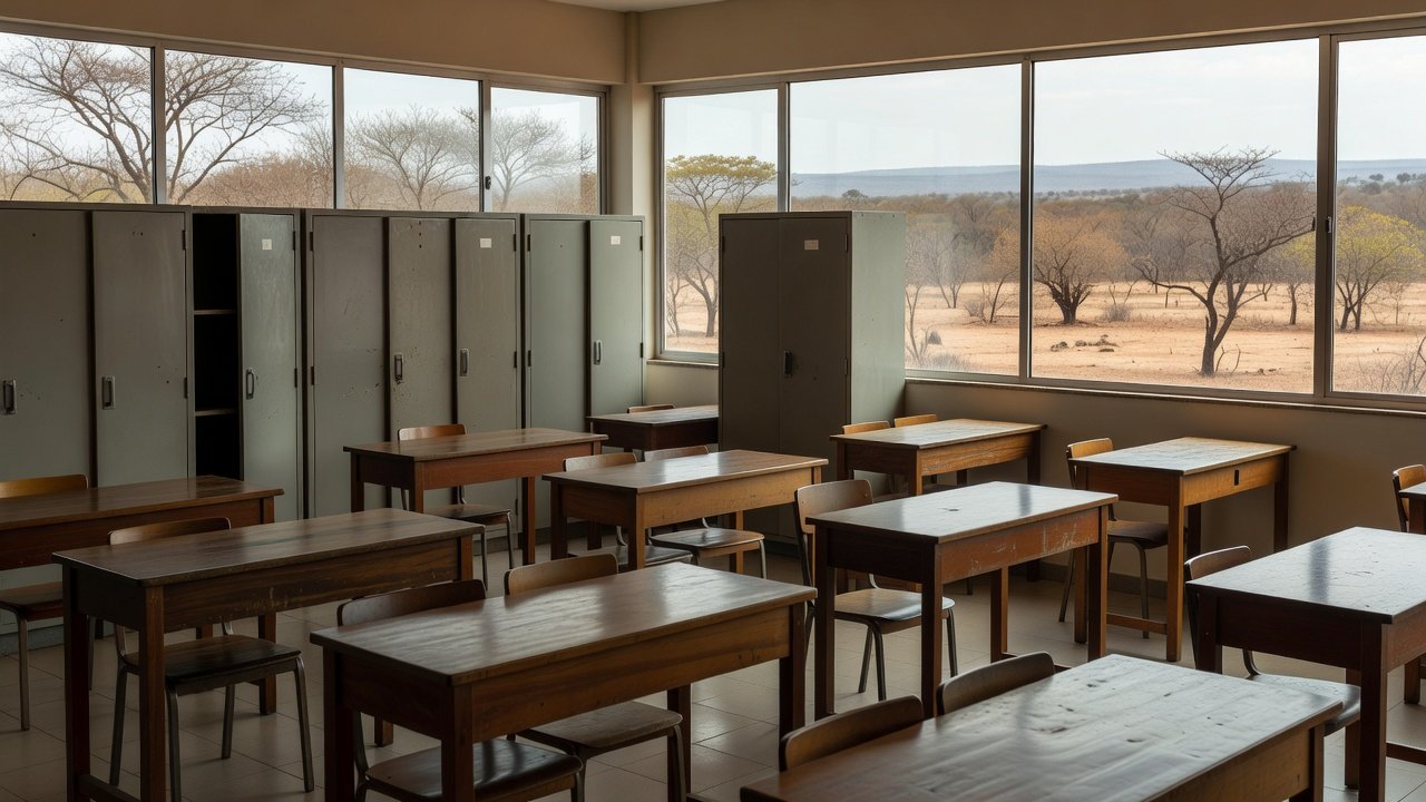 Escola pública no DF representando lei de aposentadoria de professores das CREs