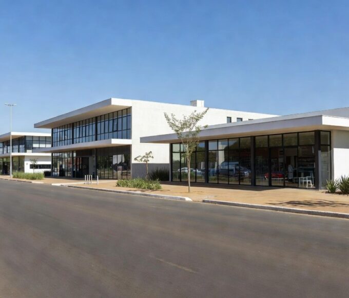 Centro comercial em Brasília representando o comércio do DF