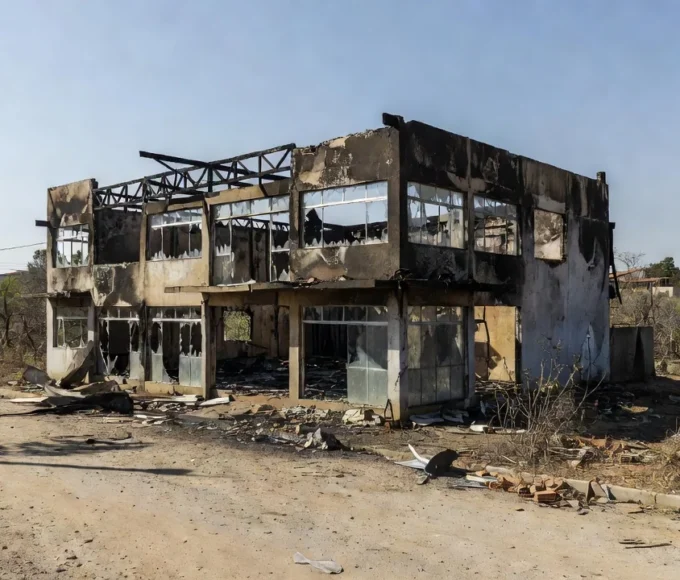 Comércio incendiado em Planaltina após ordem de incêndio