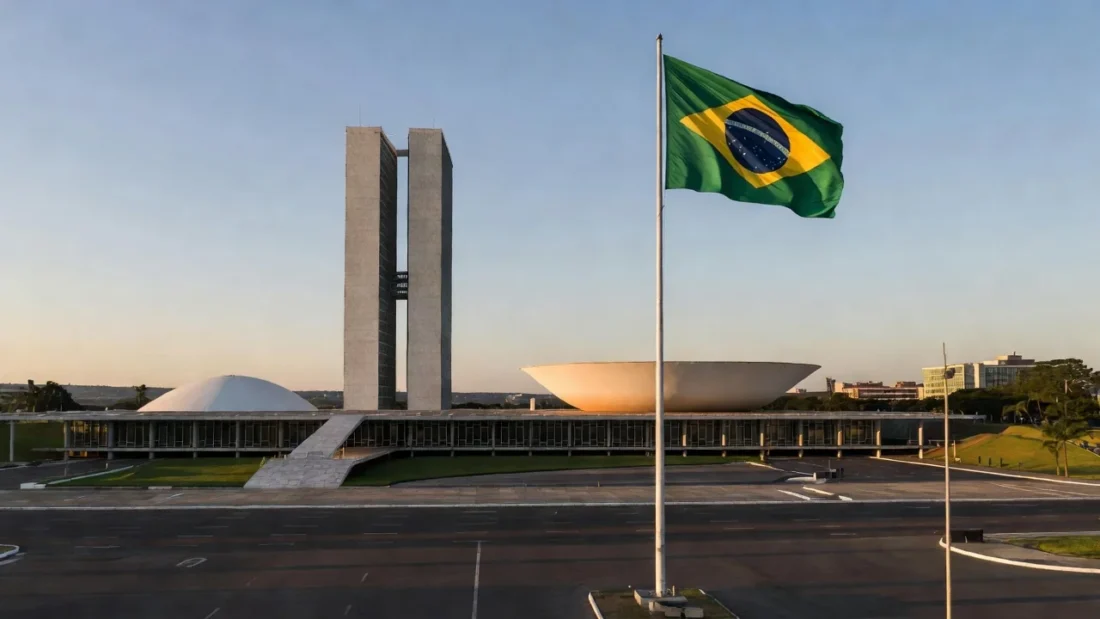 Congresso Nacional em Brasília no feriado de 7 de setembro no Distrito Federal