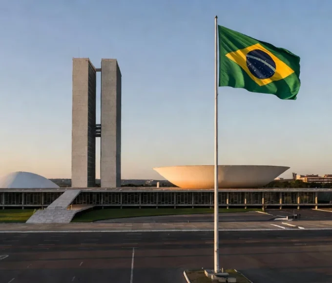 Congresso Nacional em Brasília no feriado de 7 de setembro no Distrito Federal