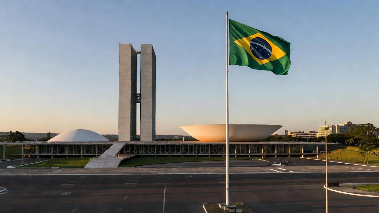 Congresso Nacional em Brasília no feriado de 7 de setembro no Distrito Federal