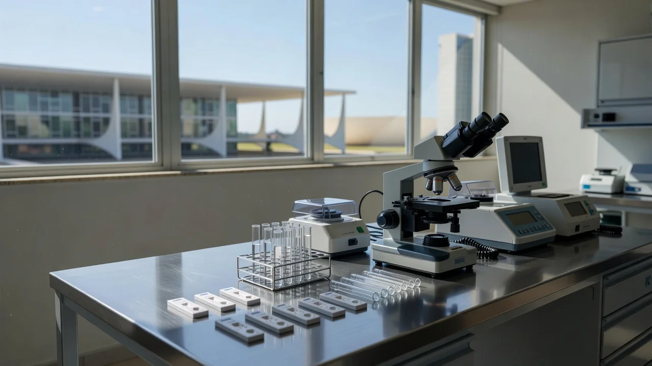 Laboratório no Distrito Federal com teste rápido de antígenos para meningite bacteriana
