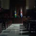Cerimônia de homenagem a motoristas no TJDFT em Brasília