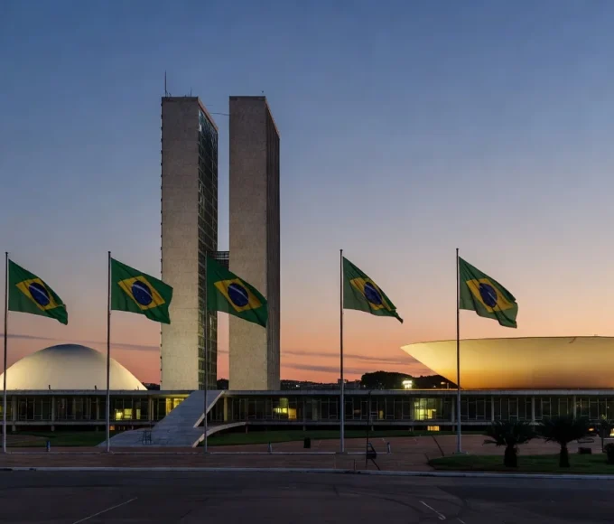 Congresso Nacional em Brasília simbolizando candidatura a deputado federal e defesa de servidores públicos