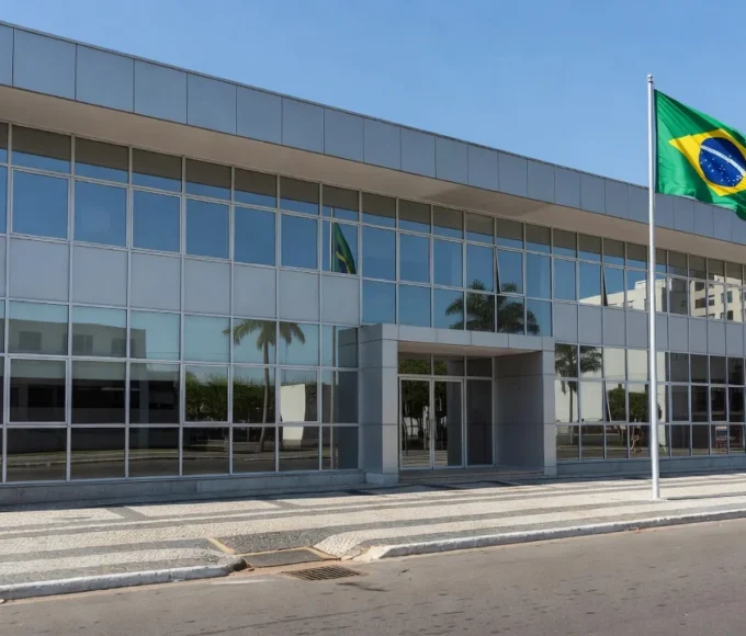 Embaixada dos Estados Unidos, em Brasília — Foto: TV Globo/Reprodução