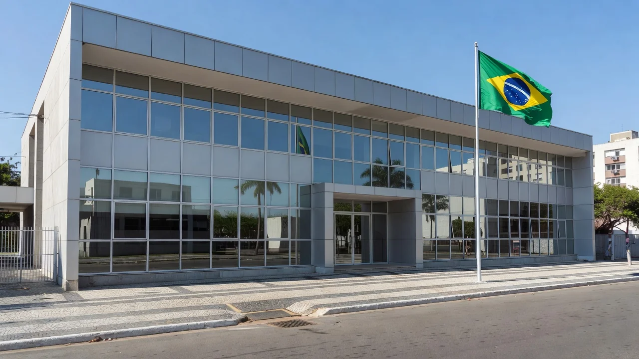 Embaixada dos Estados Unidos, em Brasília — Foto: TV Globo/Reprodução